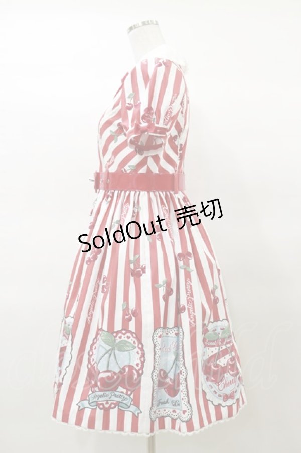 画像3: Angelic Pretty / Cherry Stampワンピース Free レッド H-25-03-19-071-AP-OP-NS-ZH (3)