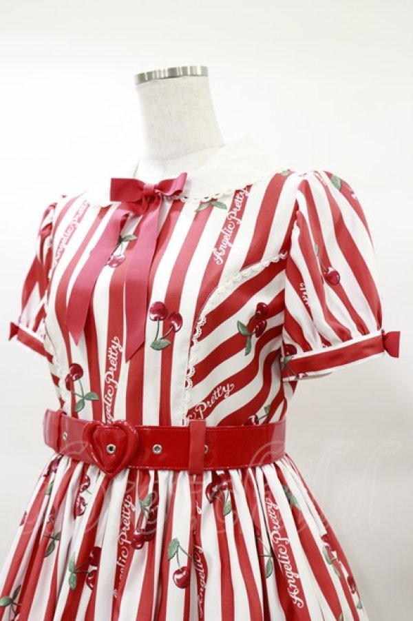 画像4: Angelic Pretty / Cherry Stampワンピース Free レッド H-25-03-19-071-AP-OP-NS-ZH (4)