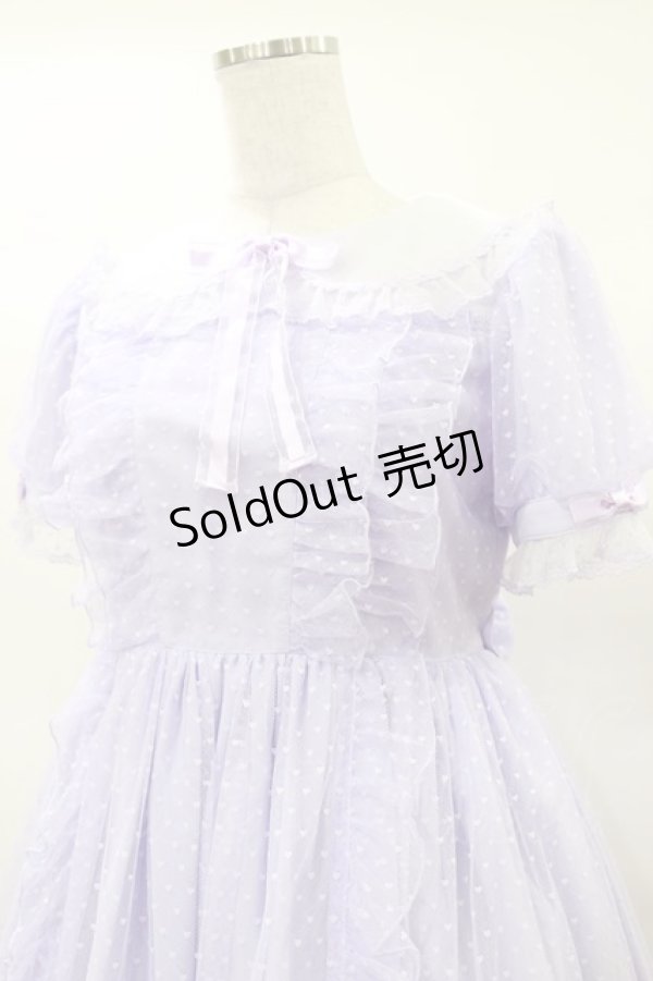 画像4: Angelic Pretty / Heartシャーベットワンピース Free ラベンダー H-25-03-19-072-AP-OP-NS-ZH (4)