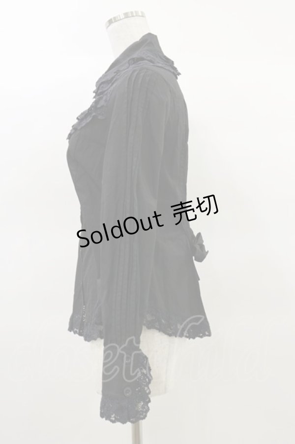 画像3: metamorphose / ヨークタックブラウス Free ブラック H-25-03-19-025-ME-BL-NS-ZH (3)