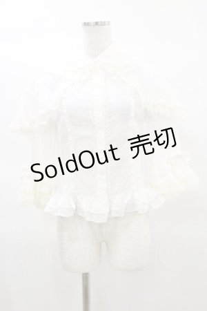 画像: Angelic Pretty / Party princessケープ付ボウタイブラウス Free オフ H-25-03-19-032-AP-BL-NS-ZH