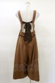 画像2: axes femme / バックリボンサロペットパンツ M ブラウン H-25-03-19-037-AX-PA-NS-ZH (2)
