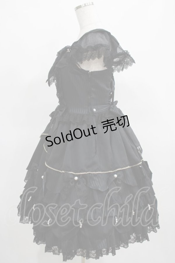画像2: Angelic Pretty / Rose Primaジャンパースカート Free ブラック H-25-03-20-003-AP-OP-NS-ZH (2)