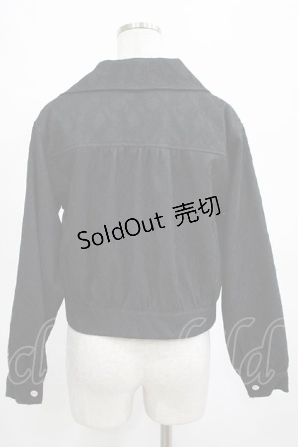 画像3: Ank Rouge / レースボンディングZIPブルゾン M ブラック H-25-03-20-025-CA-JA-NS-ZH (3)