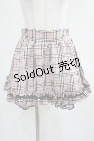 画像: Princess Melody / チェック柄セットアップのスカパン Free ピンク H-25-03-20-029-EL-SK-NS-ZH