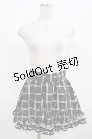 画像: Princess Melody / チェック柄セットアップのスカパン Free ブラック H-25-03-20-030-EL-SK-NS-ZH