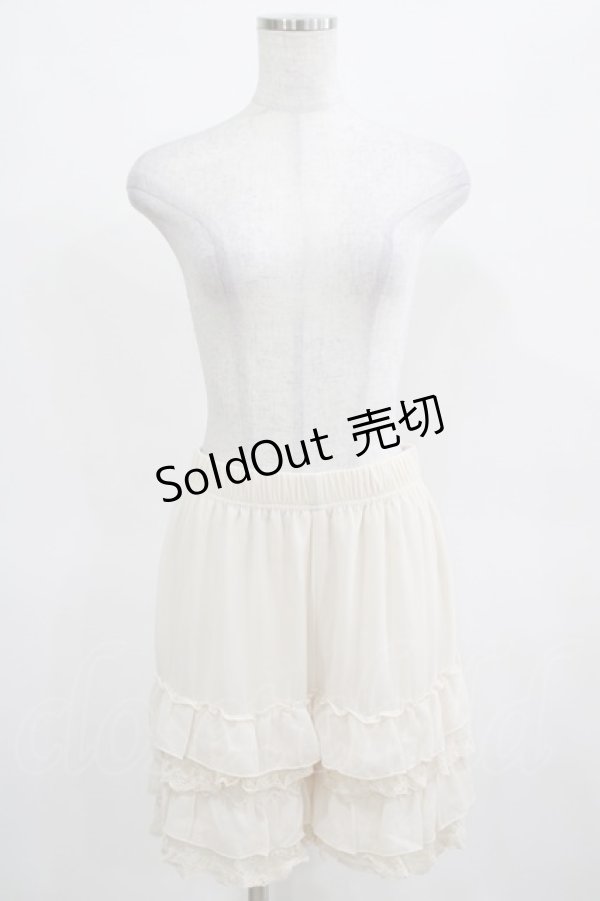 画像4: axes femme POETIQUE / レースフリルペチパンツ M アイボリー H-25-03-20-032-AX-PA-NS-ZH (4)