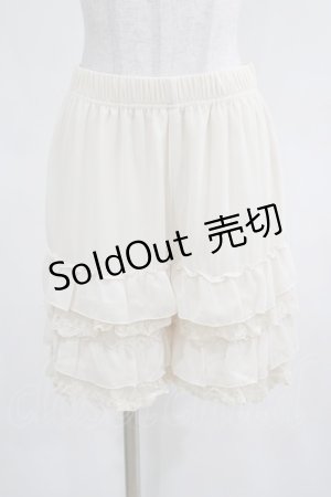 画像: axes femme POETIQUE / レースフリルペチパンツ M アイボリー H-25-03-20-032-AX-PA-NS-ZH