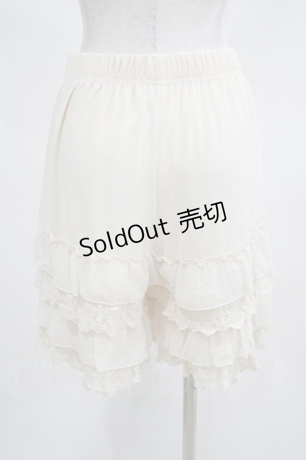 画像3: axes femme POETIQUE / レースフリルペチパンツ M アイボリー H-25-03-20-032-AX-PA-NS-ZH (3)