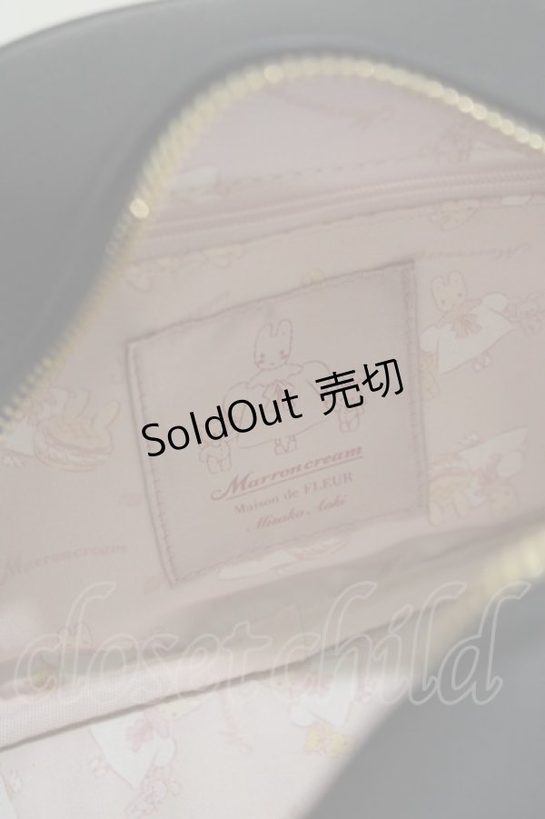 画像5: Maison de FLEUR / Marroncream リボンボストンバッグ  ブラック H-25-03-20-045-LO-BG-NS-ZH (5)