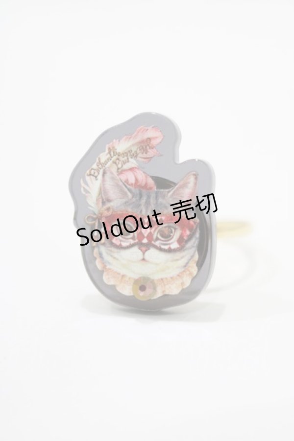画像1: Enchantlic Enchantilly / Dolled up Ring（Masquerade Cat） Free レッド H-25-03-20-053-LO-AC-NS-ZH (1)