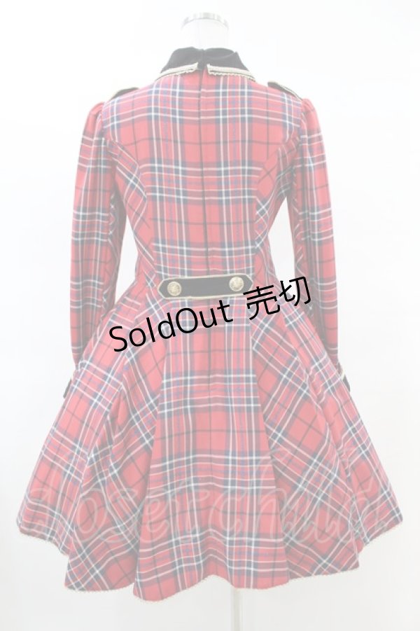画像2: Angelic Pretty / Coat of Armsタータンワンピース Free レッド H-25-03-20-1010-AP-OP-NS-ZH (2)