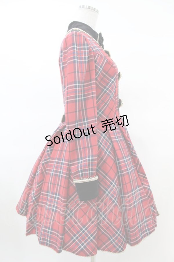 画像3: Angelic Pretty / Coat of Armsタータンワンピース Free レッド H-25-03-20-1010-AP-OP-NS-ZH (3)