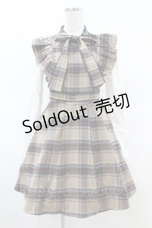 画像: evelyn / チェック切替ワンピース Free ブラウン H-25-03-20-1012-LO-OP-NS-ZH