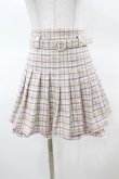 画像1: Honey Cinnamon / チェックプリーツスカート Free ベージュ H-25-03-20-1030-LO-SK-NS-ZH (1)