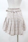 画像2: Honey Cinnamon / チェックプリーツスカート Free ベージュ H-25-03-20-1030-LO-SK-NS-ZH (2)