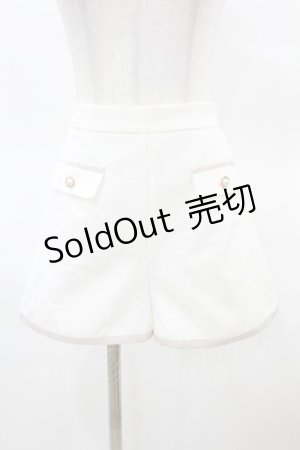 画像: evelyn / 配色フラップパンツ Free オフ/ピンク H-25-03-20-1035-LO-PA-NS-ZH
