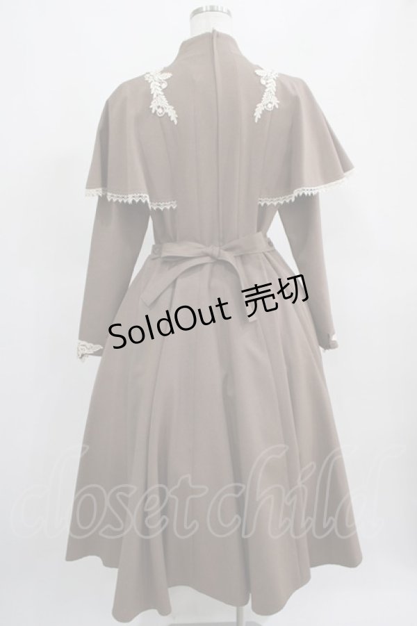 画像3: Innocent World / 聖なる薔薇のケープワンピース L モカ×生成/Mocha×Beige H-25-03-20-005-IW-OP-NS-ZH (3)
