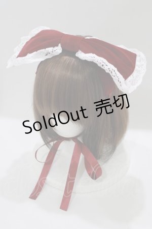 画像: Physical Drop / 別珍ヘッドドレス  ボルドー H-25-03-20-070-LO-AC-NS-ZH
