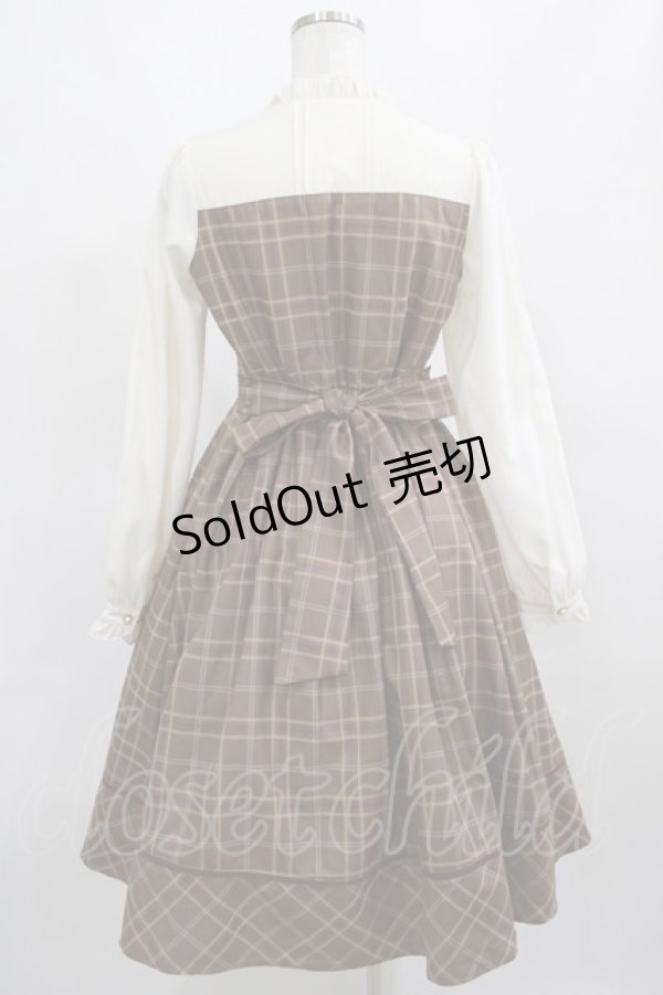 画像3: Amavel / Classical Plaidワンピース Free ブラウン H-25-03-20-009-CA-OP-NS-ZH (3)