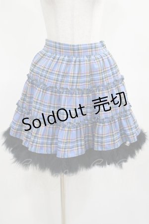画像: Jamie エーエヌケー / 裾マラボーティアードスカート M ブルー H-25-03-20-019-LO-SK-NS-ZH