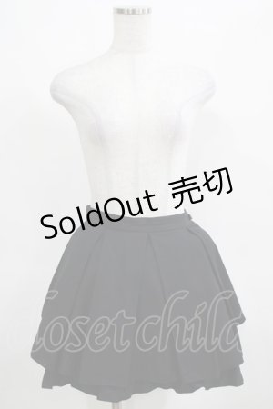 画像: BPN / バックフリルプリーツスカート M 黒 H-25-03-21-035-GO-SK-KB-ZH