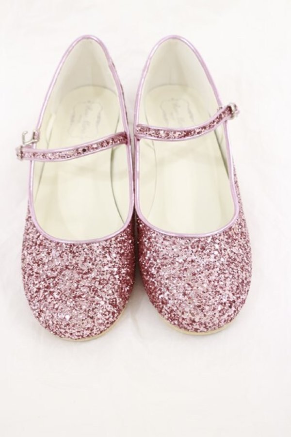 画像1: RoseMarie seoir / glitter shoes L ピンク H-25-03-21-1042-LO-SH-NS-ZH (1)