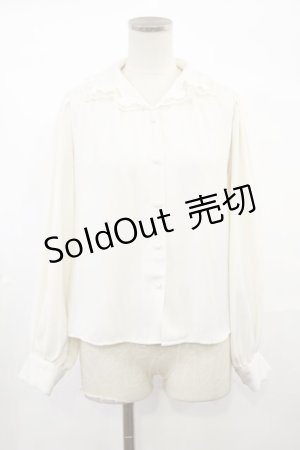 画像: an another angelus / ローズカットワーク刺繍開衿ブラウス Free IVORY H-25-03-21-1028-CA-BL-NS-ZH