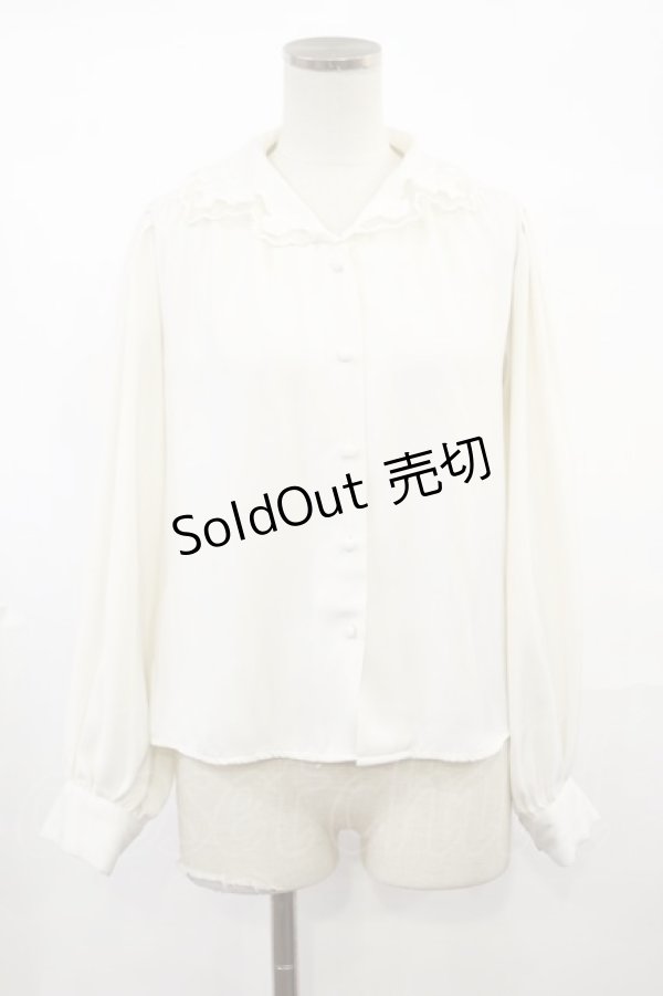 画像1: an another angelus / ローズカットワーク刺繍開衿ブラウス Free IVORY H-25-03-21-1028-CA-BL-NS-ZH (1)