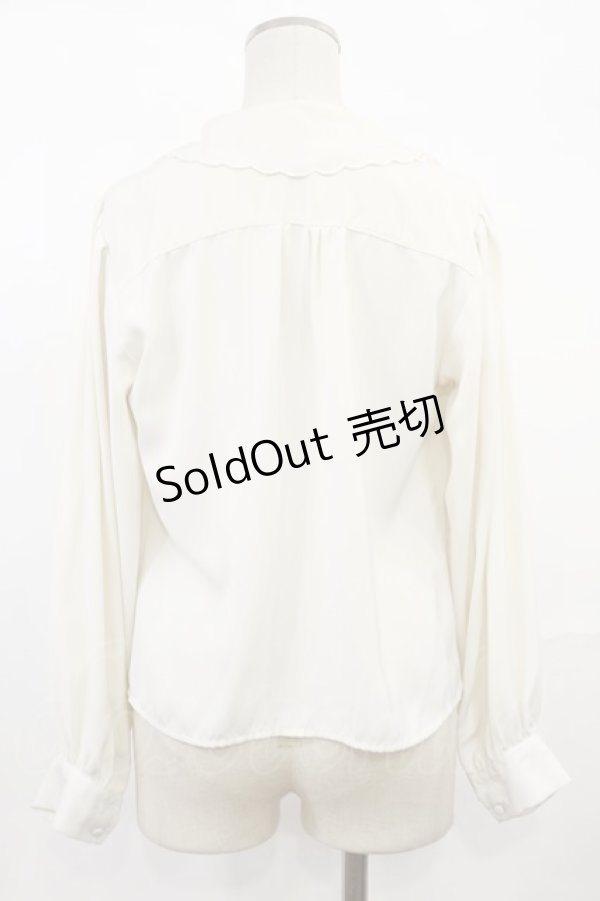 画像2: an another angelus / ローズカットワーク刺繍開衿ブラウス Free IVORY H-25-03-21-1028-CA-BL-NS-ZH (2)