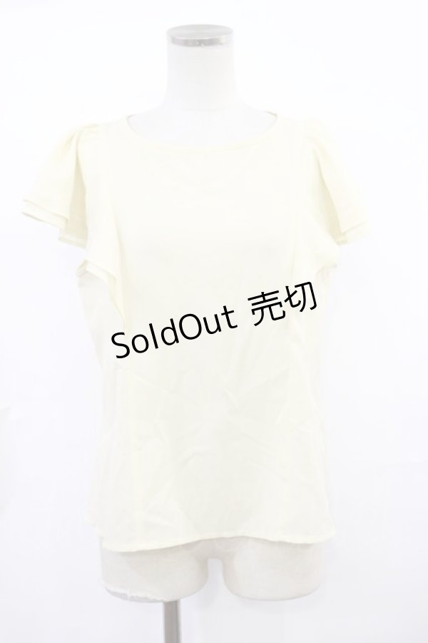 画像1: an another angelus / ノースリーブフリルブラウス Free IVORY H-25-03-21-1030-CA-BL-NS-ZH (1)