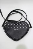 画像2: MILK / ハートショルダーBAG  黒 H-25-03-21-064-ML-BG-KB-ZH (2)