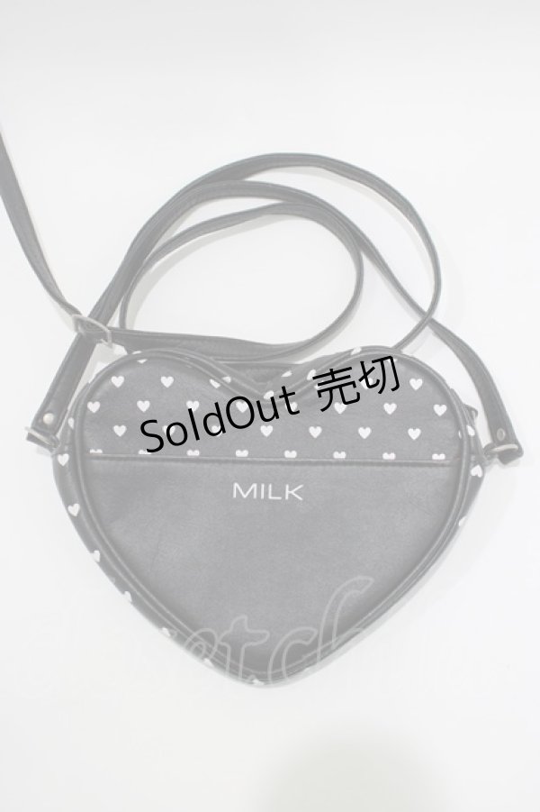 画像2: MILK / ハートショルダーBAG  黒 H-25-03-21-064-ML-BG-KB-ZH (2)