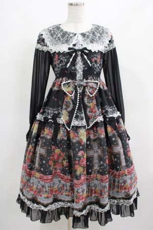 画像: BABY,THE STARS SHINE BRIGHT / Le Bouquet de la Croix柄ワンピース Free ブラック H-25-03-22-001-BA-OP-NS-ZH