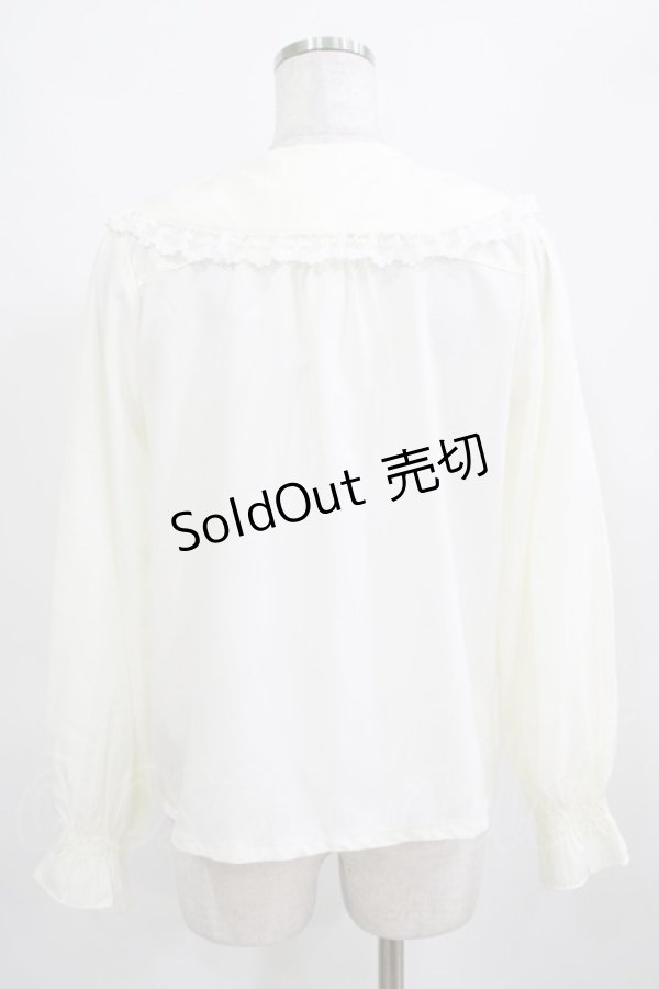 画像3: axes femme POETIQUE / ストロベリーフィールドブラウス M 生成り H-25-03-22-034-AX-BL-NS-ZH (3)