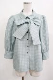 画像1: Maison de FLEUR Petite Robe canone / ジャドの雨宿りブラウス M Green H-25-03-22-039-EL-BL-NS-ZH (1)