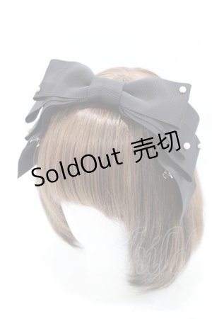 画像: Melody BasKet / グログランリボンクリップ  ブラック H-25-03-22-1036-LO-AC-KB-ZH