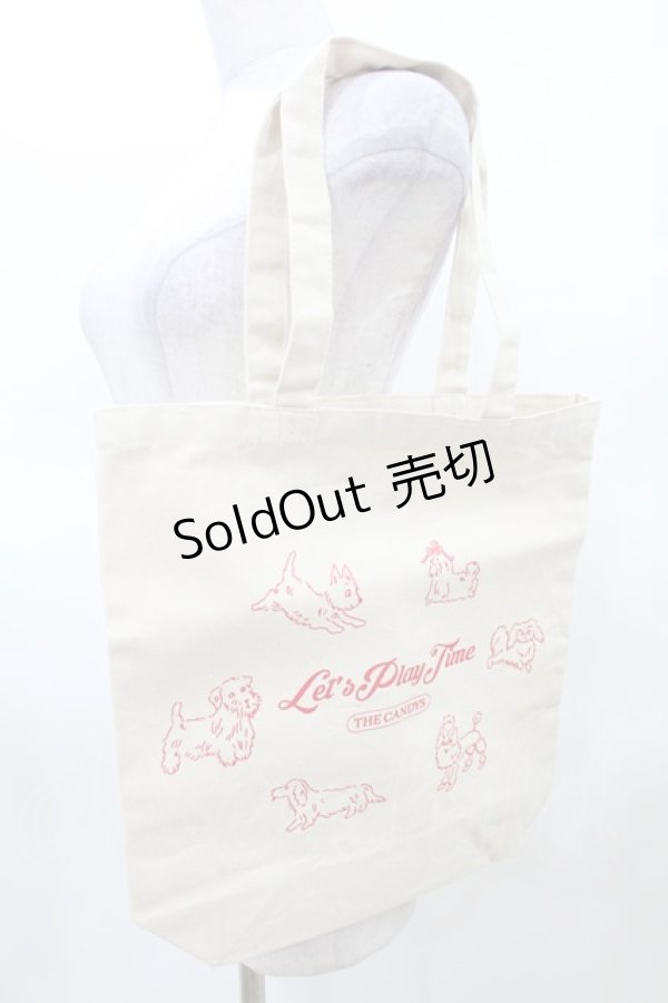 画像1: Candy Stripper / PLAY TIME TOTE BAG   H-25-03-22-1039-PU-BG-KB-ZH (1)