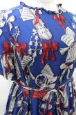 画像4: Jane Marple / Pieces of musicランタンスリーブドレス  ライトネイビー H-25-03-22-1007-JM-OP-KB-ZH (4)