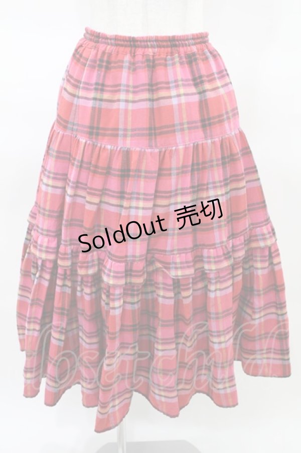 画像1: Candy Stripper / HOLY DAYS TIERED SKIRT  ピンク H-25-03-22-1013-PU-SK-KB-ZH (1)