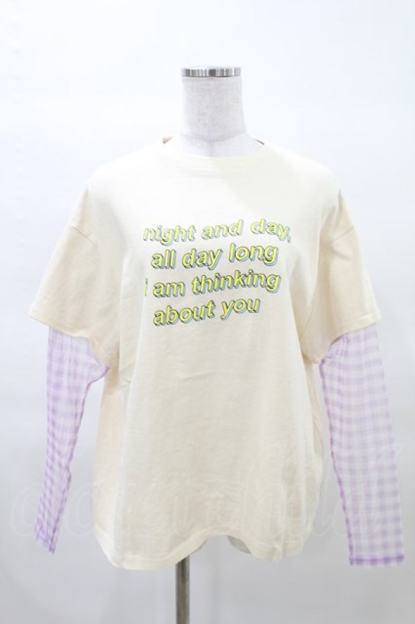 画像1: Candy Stripper / NIGHT AND DAY LAYERED   アイボリー H-25-03-22-1019-PU-TO-KB-ZH (1)