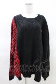 画像1: Candy Stripper / CANDY TETHERED KNIT  ブラック H-25-03-22-1022-PU-TO-KB-ZH (1)