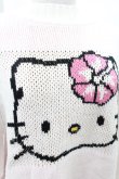 画像3: Candy Stripper / HELLO KITTY KNIT  オフ×ピンク H-25-03-22-1023-PU-TO-KB-ZH (3)