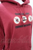 画像3: Candy Stripper / THREE RULES HOODIE  レッド H-25-03-22-1026-PU-TO-KB-ZH (3)