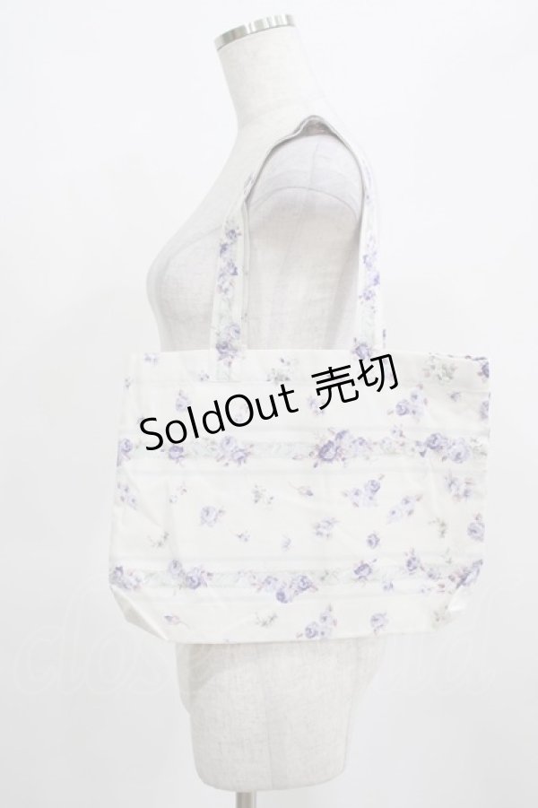 画像1: Victorian maiden / ローズガーデントートバッグ  ムーンライトブルー H-25-03-22-055-CL-BG-NS-ZH (1)