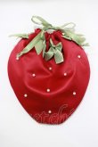 画像1: Maison de FLEUR / いちご巾着  レッド H-25-03-22-057-LO-ZA-NS-ZH (1)