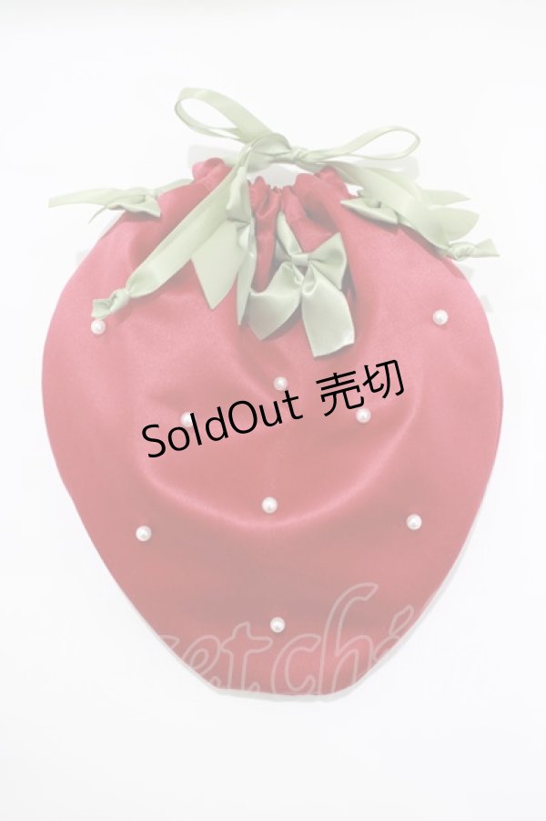 画像1: Maison de FLEUR / いちご巾着  レッド H-25-03-22-057-LO-ZA-NS-ZH (1)