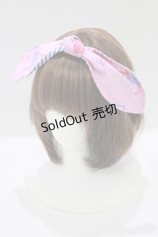 画像1: Angelic Pretty / Neon Star Dinerヘアバンド  ピンク H-25-03-22-070-AP-AC-NS-ZH (1)