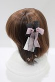 画像2: melon DOLL / シスターりぼんバレッタ+オーガンジーりぼんバレッタ  ブラック H-25-03-22-072-GO-AC-NS-ZH (2)