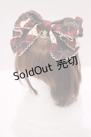 画像: ALICE and the PIRATES / Nostalgic Gift〜くるみ割り人形と大切な想い出〜柄リボンカチューシャ  エンジ H-25-03-22-074-PA-AC-NS-ZH